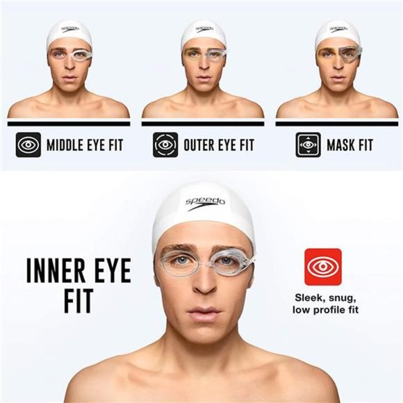 Speedo Unisex-Adult Swim Goggles Mirrored Vanquisher 2.0 - Picture 2 of 6